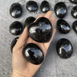 Palm Tourmaline đen | Palm Black Tourmaline | Đá trang trí, sưu tầm, healing | CADA DECOR