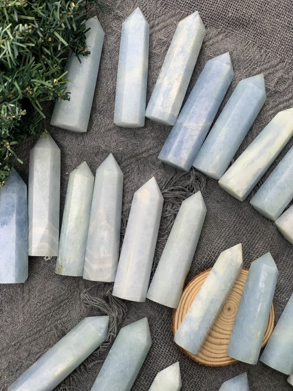 Trụ blue calcite | Đá trang trí, sưu tầm, healing | CADA DECOR