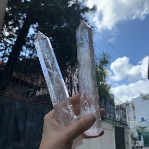 Trụ thạch anh trắng 20-30cm | Đá trang trí, sưu tầm, healing | CADA DECOR
