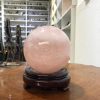 Bi cầu Thạch Anh Hồng – Rose Quartz Sphere (BH159), ĐK: 10,83 CM, KL: 1,795 KG
