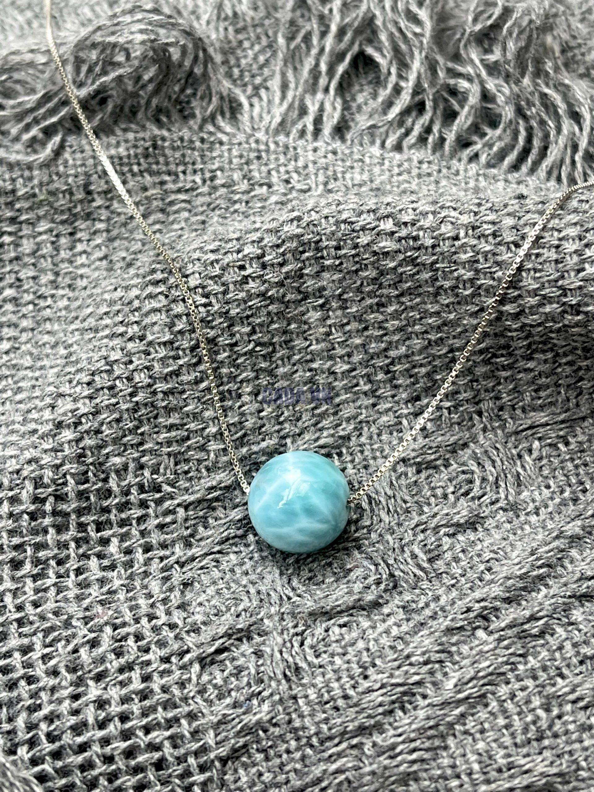 Dây chuyền mặt đá Larimar | CADA DECOR