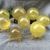 Cầu Thạch Anh Vàng | Citrine Sphere | Đá trang trí, sưu tầm, healing | CADA DECOR