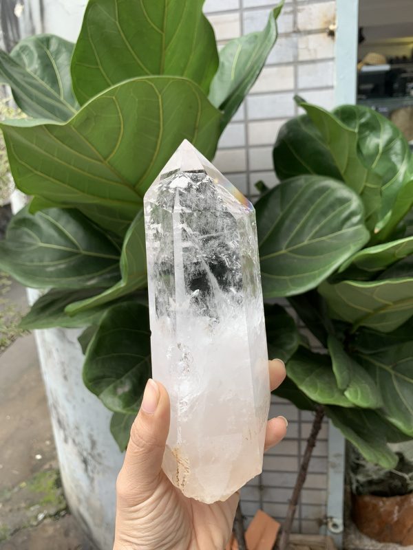 Trụ thạch anh trắng 15-25cm | Đá trang trí, sưu tầm, healing | CADA DECOR