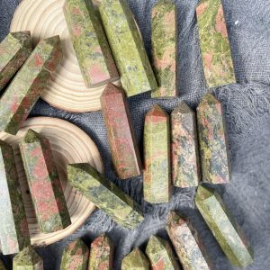 Trụ đá Vô Song | Unakite point | Đá trang trí, sưu tầm, healing | CADA DECOR