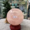 Bi cầu Thạch Anh Hồng – Rose Quartz Sphere (BH166), ĐK: 11,15CM, KL: 1,86KG