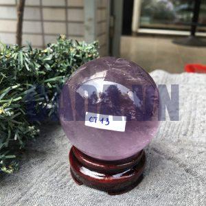 BI CẦU THẠCH ANH TÍM (CT13) - ĐK: 6,78 CM - KL: 422,5 GRAM