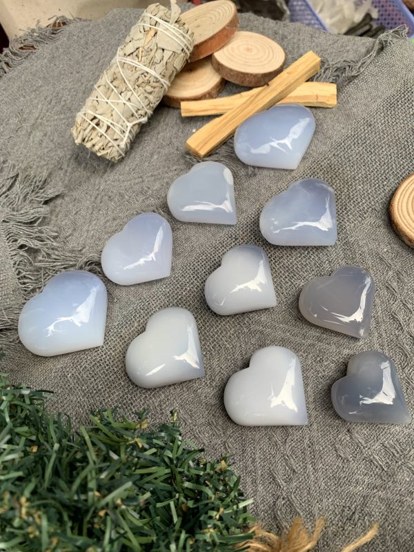 Trái tim Chalcedony | Đá trang trí, sưu tầm, healing | CADA DECOR