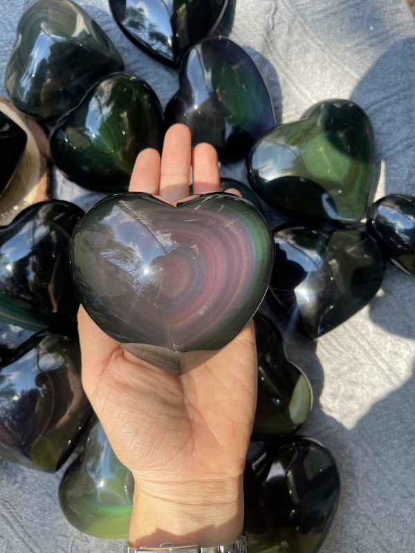 Trái tim Rainbow Fluorite | Đá trang trí, sưu tầm, healing | CADA DECOR