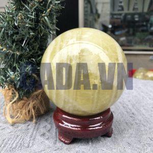 Bi Cầu Thạch Anh Vàng – Citrine Sphere (BV92) - KL: 1,52 KG - ĐK: 10,35 CM