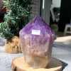 Chóp thạch anh tím (TTU07) - KT: 11,4*6 CM - KL: 0,38 KG | Đá trang trí, sưu tầm, healing | CADA DECOR