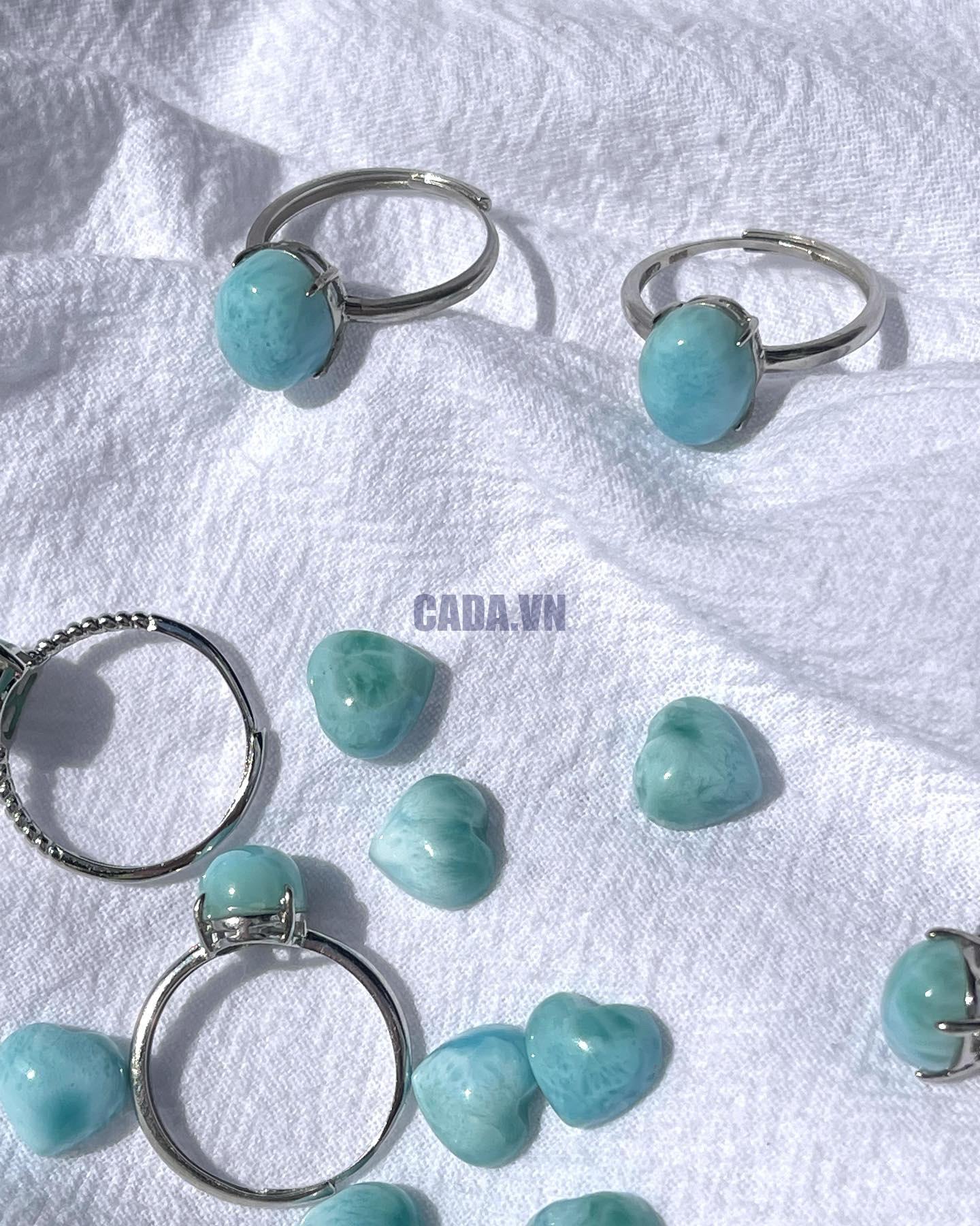 Mặt đá trái tim Larimar | CADA DECOR