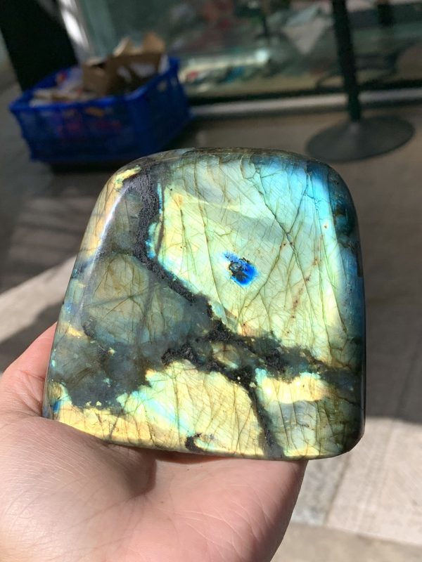 ĐÁ XÀ CỪ - HẮC NGUYỆT QUANG - Labradorite (XC180) - KL: 0,772KG