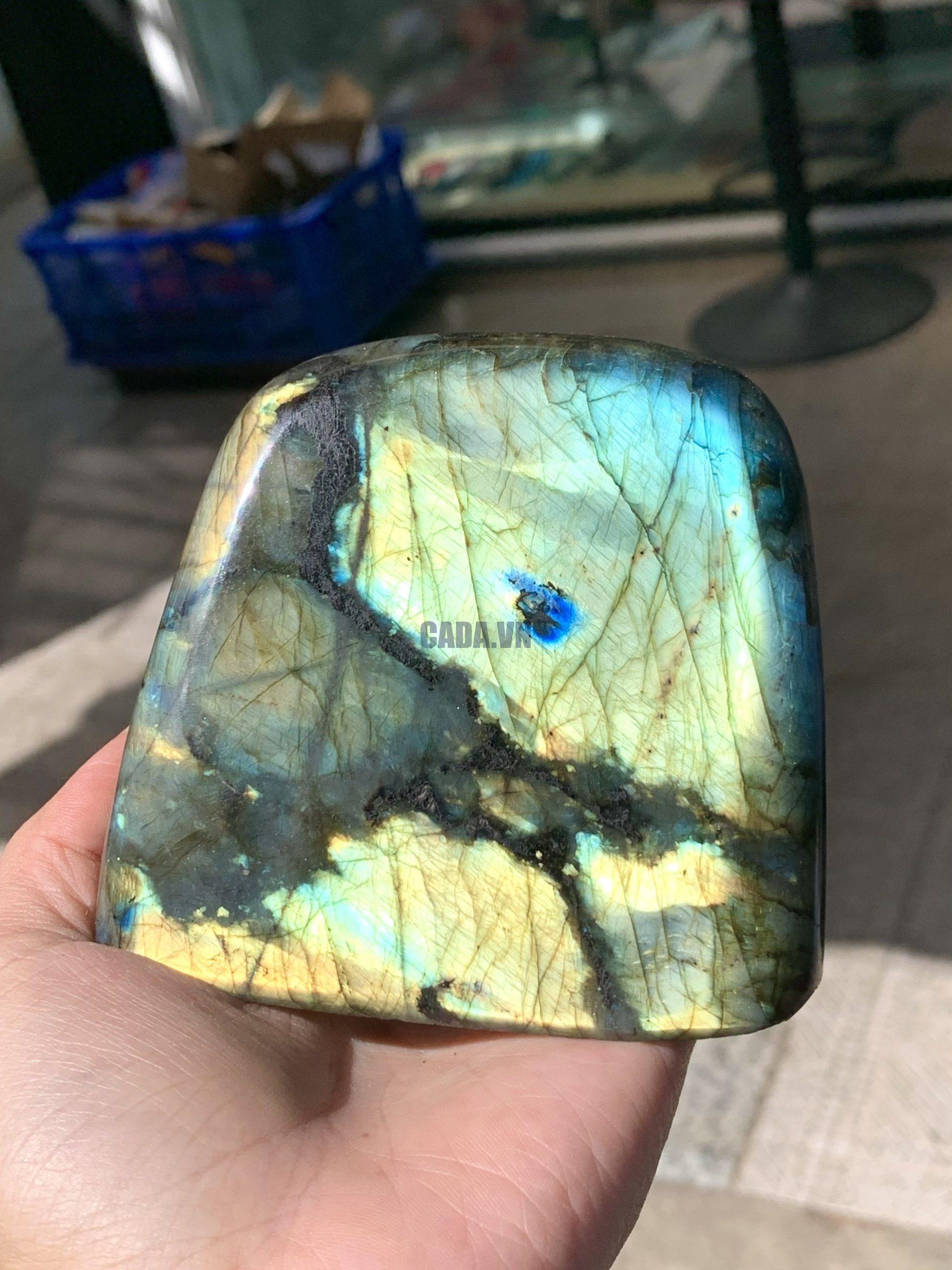 ĐÁ XÀ CỪ - HẮC NGUYỆT QUANG - Labradorite (XC180) - KL: 0,772KG