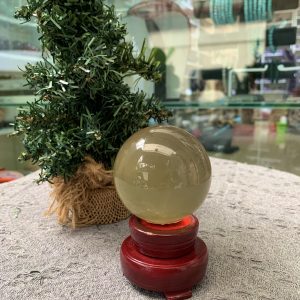 BI CẦU THẠCH ANH VÀNG SAO (TAVS08) ĐK: 6,05CM, KL: 1,94KG