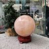 Bi cầu Thạch Anh Hồng – Rose Quartz Sphere (BH191), ĐK: 11,78CM, KL: 2,255KG