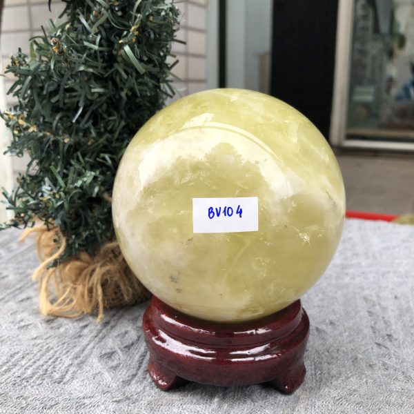 Bi Cầu Thạch Anh Vàng – Citrine Sphere (BV104) - KL: 1,32 KG - ĐK: 9,87 CM