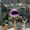 Bi Cầu Miệng Cười Thạch Anh Tím – Amethyst (BTH112) - KL: 0,585 KG - ĐK: 8,1CM