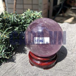 BI CẦU THẠCH ANH TÍM (CT06) - ĐK: 6,69 CM - KL: 412,4GRAM