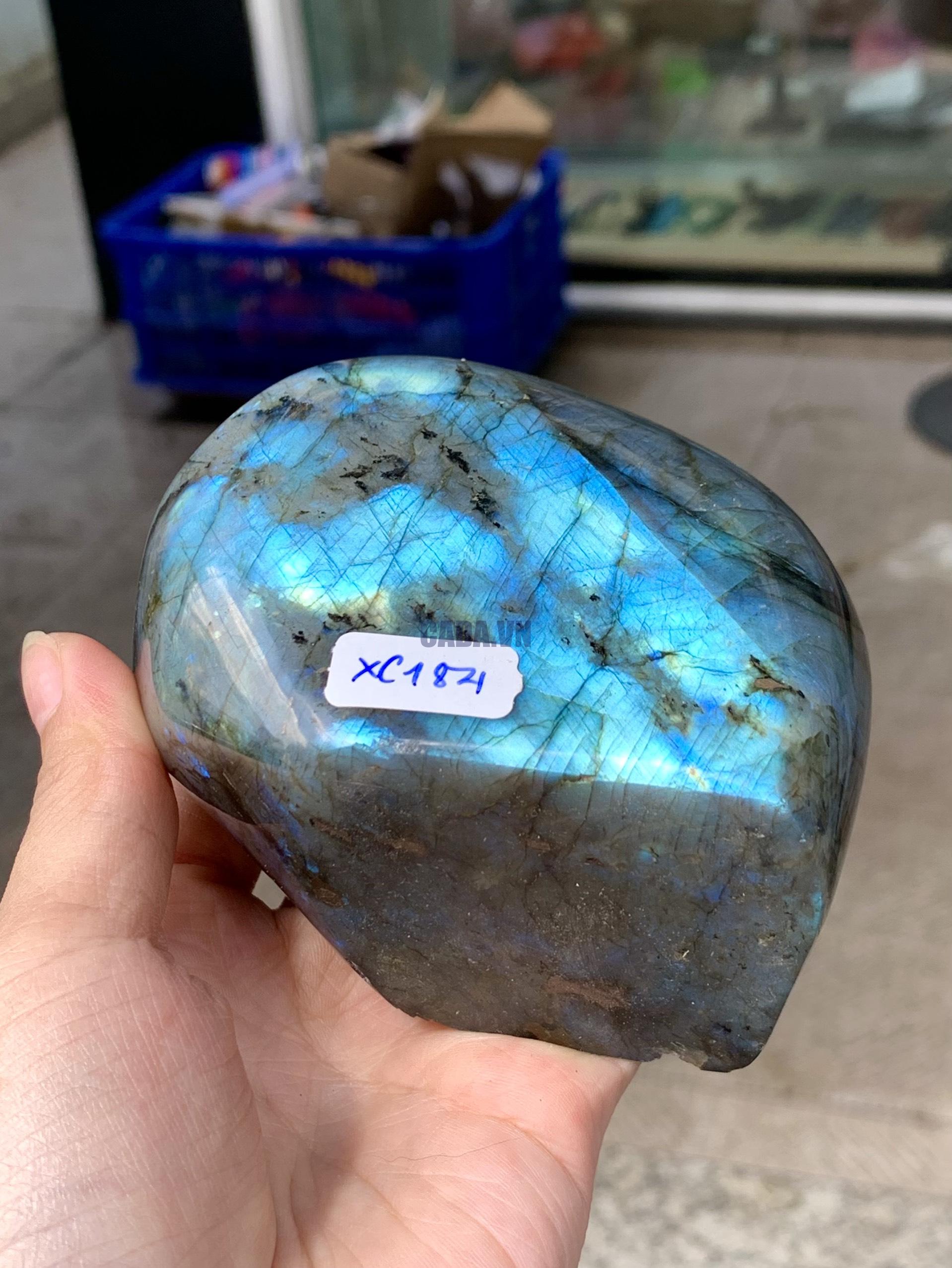 ĐÁ XÀ CỪ - HẮC NGUYỆT QUANG - Labradorite (XC184) - KL: 0,634KG