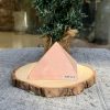 KIM TỰ THÁP ĐÁ THẠCH ANH HỒNG (KTT07) KT: 4,7*6,5 CM - KL: 0,225 KG 
