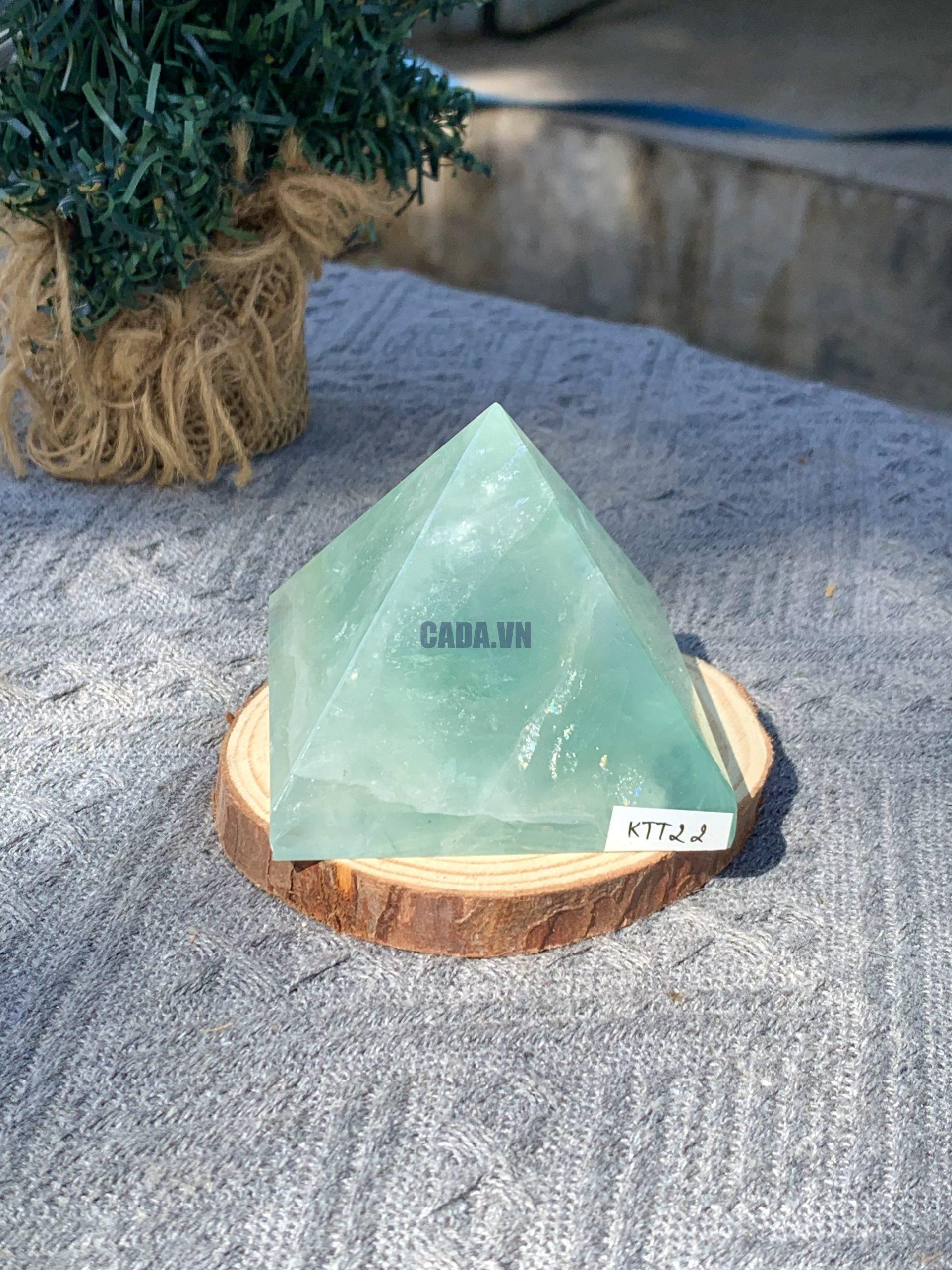 KIM TỰ THÁP ĐÁ FLUORITE (KTT22) KT: 5,5*6,4 CM - KL: 0,295 KG