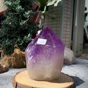 Chóp thạch anh tím (TTU10) - KT: 15,7*5,8 CM - KL: 0,445 KG