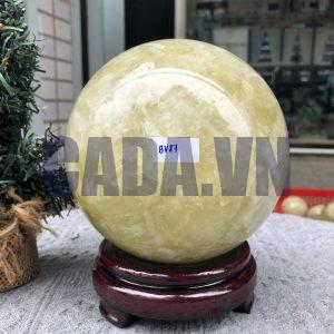 Bi Cầu Thạch Anh Vàng – Citrine Sphere (BV87) - KL: 3,845 KG - ĐK: 14,08 CM