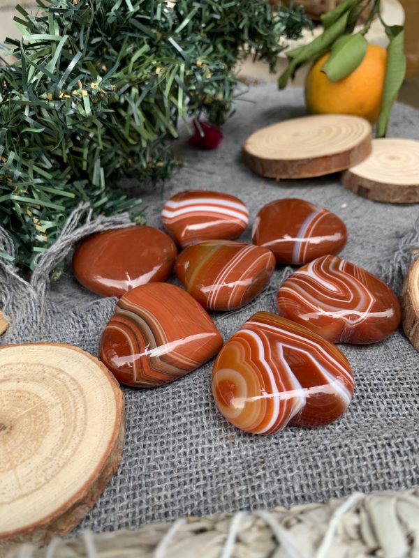 Trăng/ Trái tim Sardonyx | Đá trang trí, sưu tầm, healing | CADA DECOR