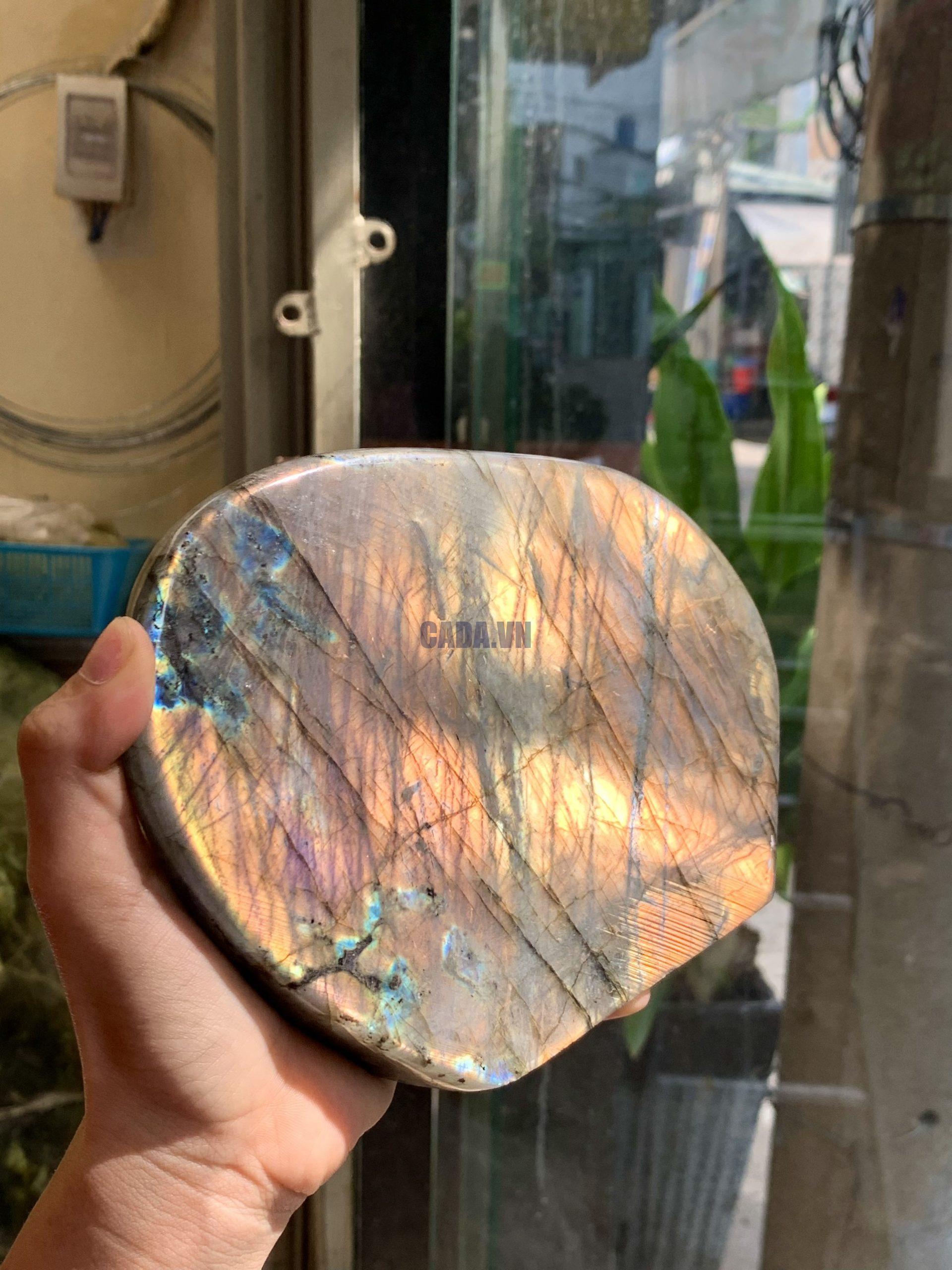 ĐÁ XÀ CỪ - HẮC NGUYỆT QUANG - Labradorite (XC173) - KL: 1,348KG