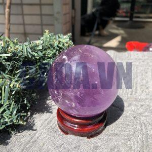 BI CẦU THẠCH ANH TÍM (CT03) - ĐK: 7,23 CM - KL: 511,5 GRAM