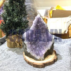 HỐC THẠCH ANH TÍM NHỎ – SMALL AMETHYST (TV406), KL: 1,008KG, KT: 12,5*8,5 CM