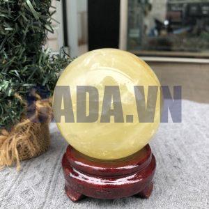 Bi Cầu Thạch Anh Vàng – Citrine Sphere (BV89) - KL: 0,82 KG - ĐK: 8,44 CM