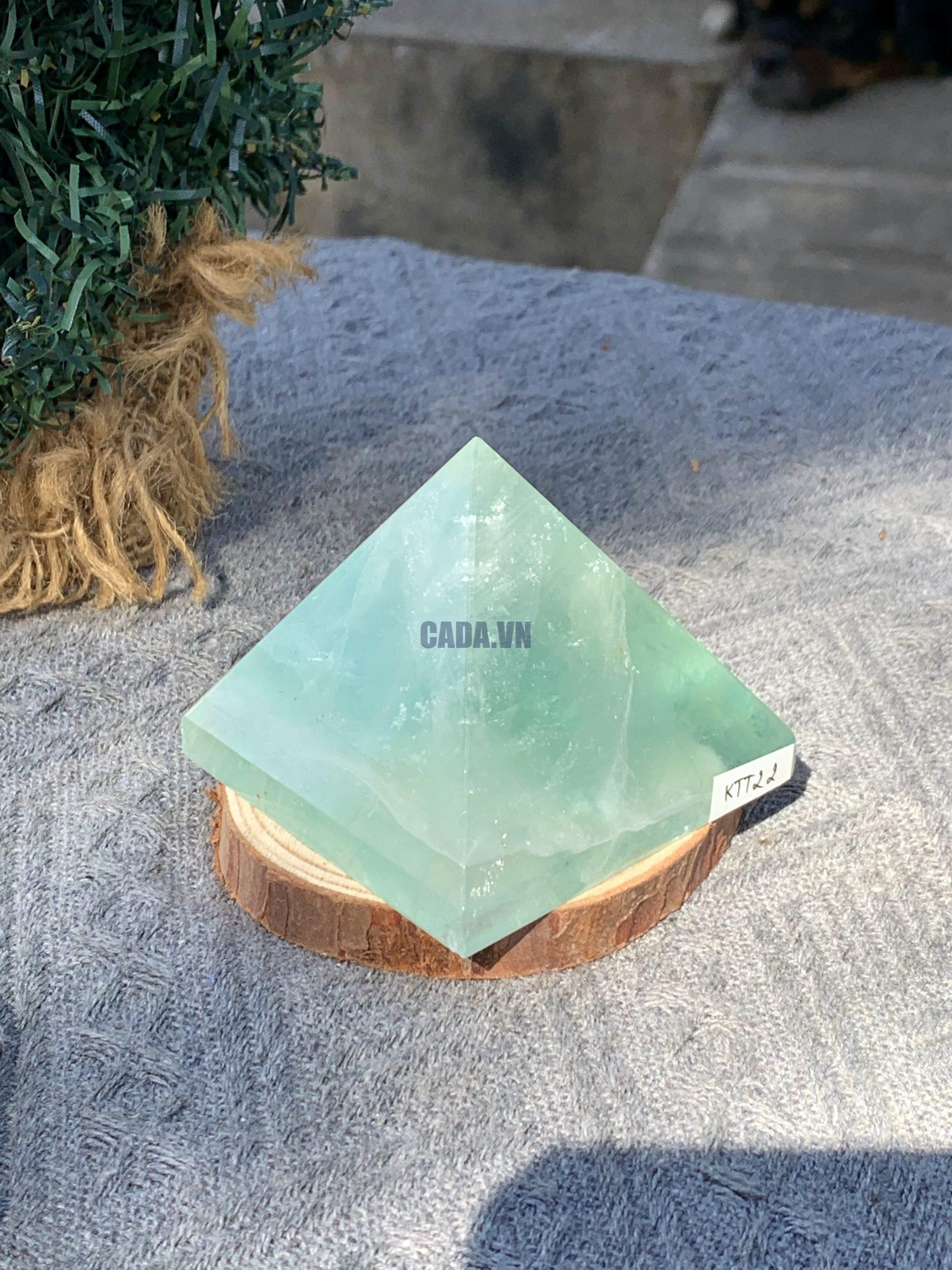 KIM TỰ THÁP ĐÁ FLUORITE (KTT22) KT: 5,5*6,4 CM - KL: 0,295 KG