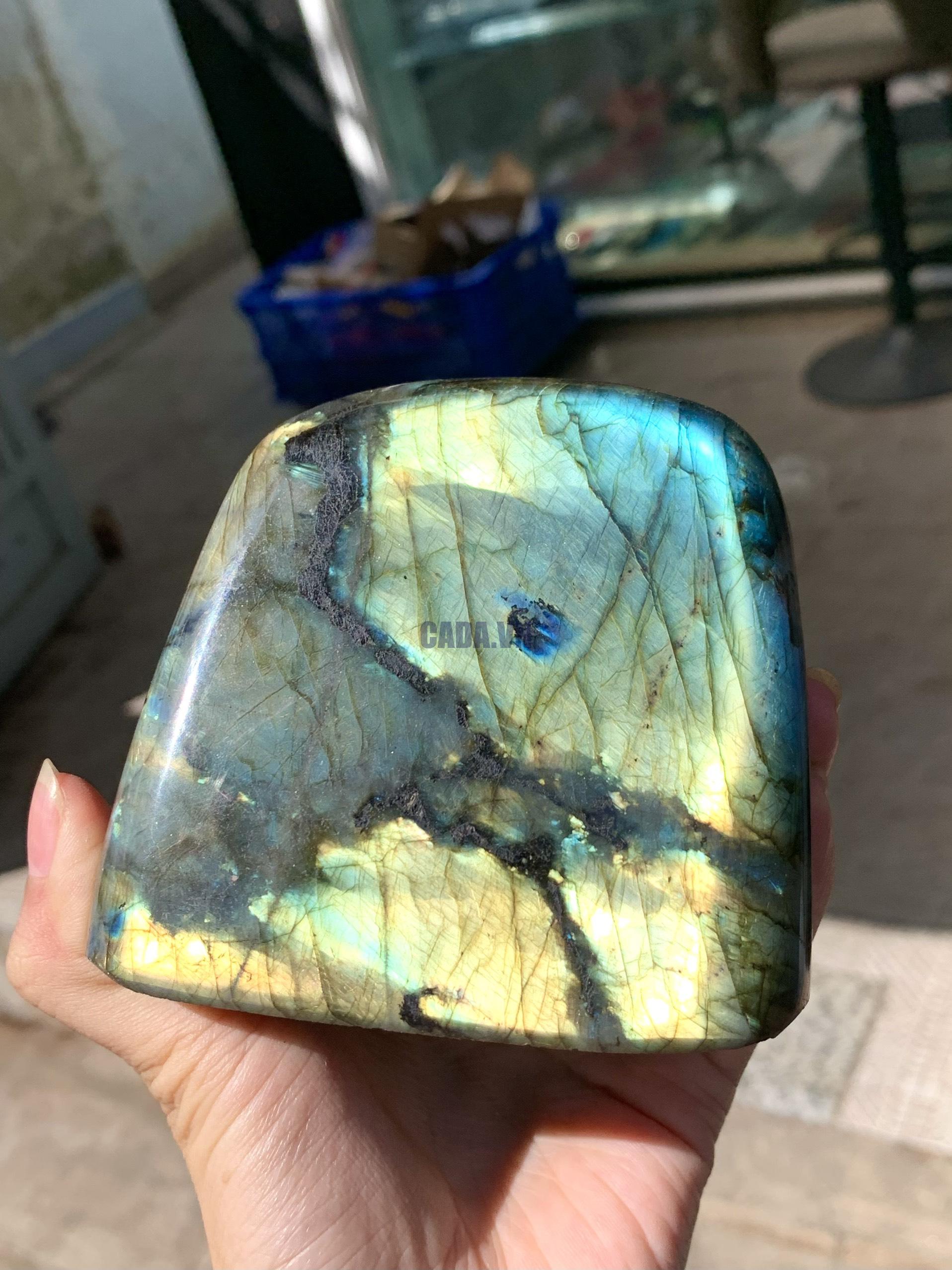 ĐÁ XÀ CỪ - HẮC NGUYỆT QUANG - Labradorite (XC180) - KL: 0,772KG