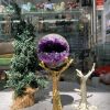 Bi Cầu Miệng Cười Thạch Anh Tím – Amethyst (BTH11) - KL: 0,61 KG - ĐK: 8,0CM