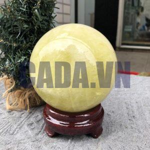 Bi Cầu Thạch Anh Vàng – Citrine Sphere (BV93) - KL: 1,395 KG - ĐK: 10,13 CM