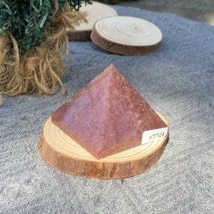 KIM TỰ THÁP ĐÁ THẠCH ANH DÂU ĐỎ - Strawberry Quartz (KTT27) KT: 4,3*5 CM - KL: 0,13 KG 