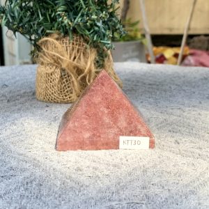 KIM TỰ THÁP ĐÁ THẠCH ANH DÂU ĐỎ - Strawberry Quartz (KTT30) KT: 4,4*6 CM - KL: 0,175 KG 
