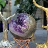 Bi Cầu Miệng Cười Thạch Anh Tím – Amethyst (BTH02) – KL: 0,225 KG – ĐK: 5,9CM