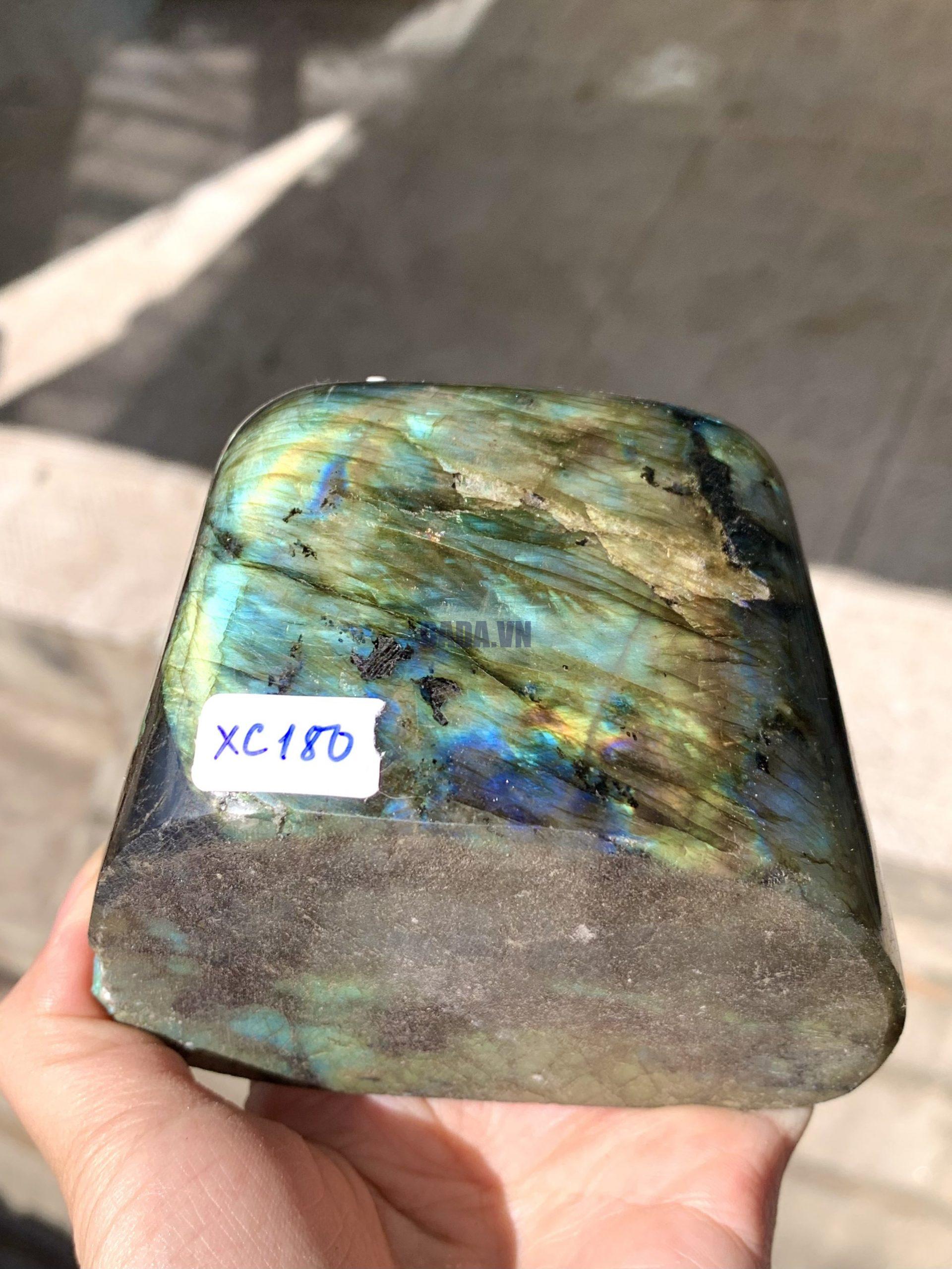 ĐÁ XÀ CỪ - HẮC NGUYỆT QUANG - Labradorite (XC180) - KL: 0,772KG