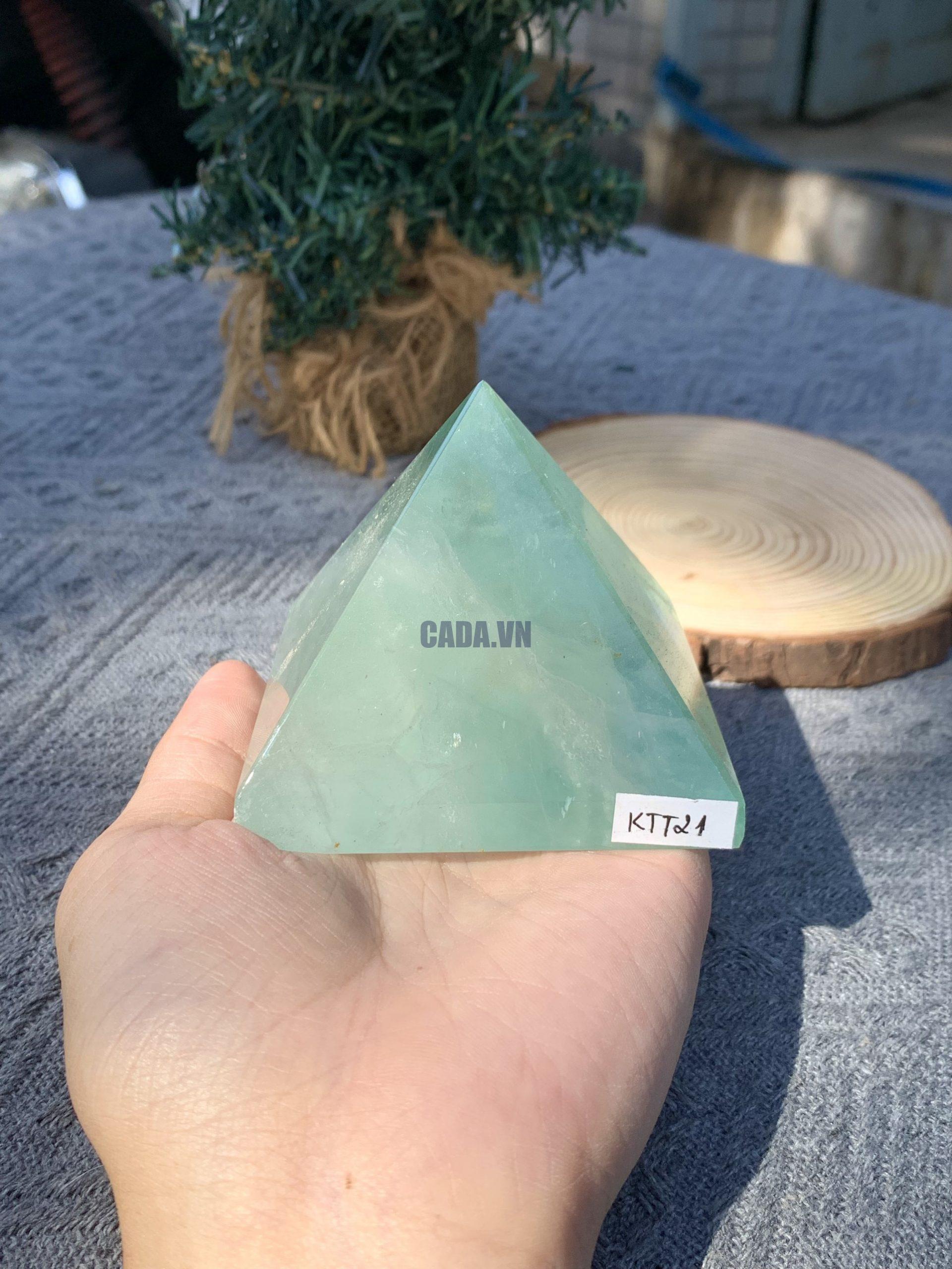 KIM TỰ THÁP ĐÁ FLUORITE (KTT21) KT: 6,2*6,9 CM - KL: 0,35 KG