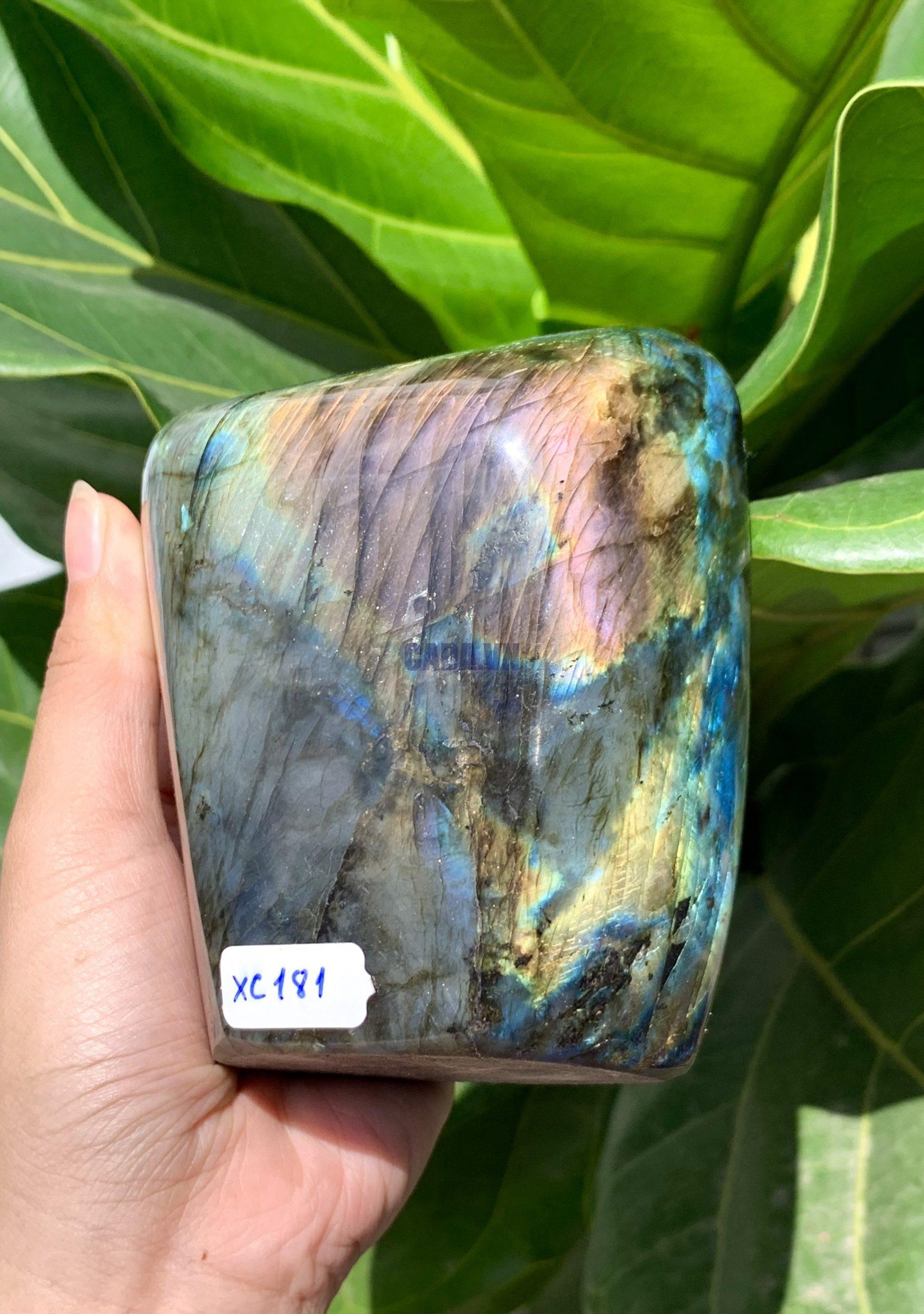 ĐÁ XÀ CỪ - HẮC NGUYỆT QUANG - Labradorite (XC181) - KL: 1,080KG