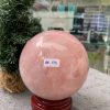 Bi cầu Thạch Anh Hồng – Rose Quartz Sphere (BH173), ĐK: 11,78CM, KL: 2,235KG