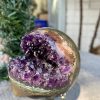Bi Cầu Miệng Cười Thạch Anh Tím – Amethyst (BTH06) – KL: 0,465 KG – ĐK: 7,3CM