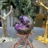 Bi Cầu Miệng Cười Thạch Anh Tím – Amethyst (BTH07) – KL: 0,165 KG – ĐK: 5,3CM