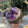Bi Cầu Miệng Cười Thạch Anh Tím – Amethyst (BTH01) – KL: 0,24 KG – ĐK: 5,7CM