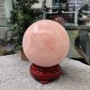 Bi cầu Thạch Anh Hồng – Rose Quartz Sphere (BH209), ĐK: 10,83CM, KL: 1,81KG