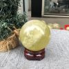 Bi Cầu Thạch Anh Vàng – Citrine Sphere (BV81) – KL: 0,6 KG – ĐK: 7,64 CM