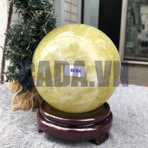 Bi Cầu Thạch Anh Vàng – Citrine Sphere (BV106) - KL: 2,535 KG - ĐK: 12,32 CM