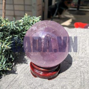 BI CẦU THẠCH ANH TÍM (CT02) - ĐK: 7,64 CM - KL: 598 GRAM